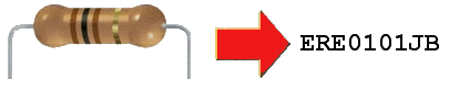 A resistor and its part number